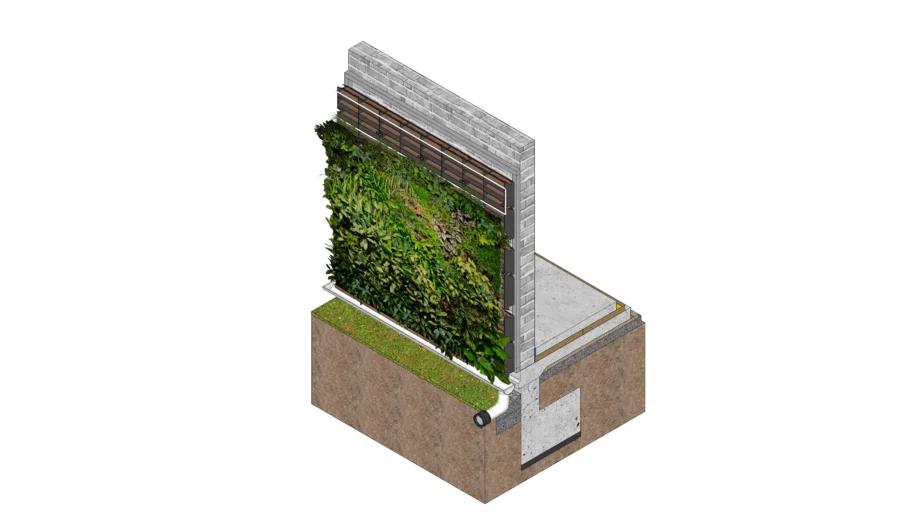 Green Facade (Fachada Vegetal - Contenedor Con Sustrato)
