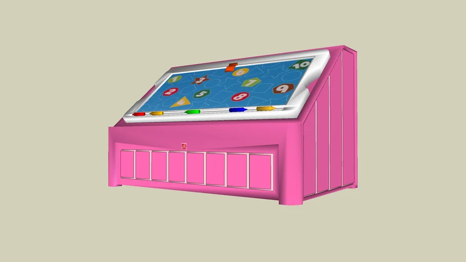 2-in-1 Toy Box & Art Lid™ - Pink