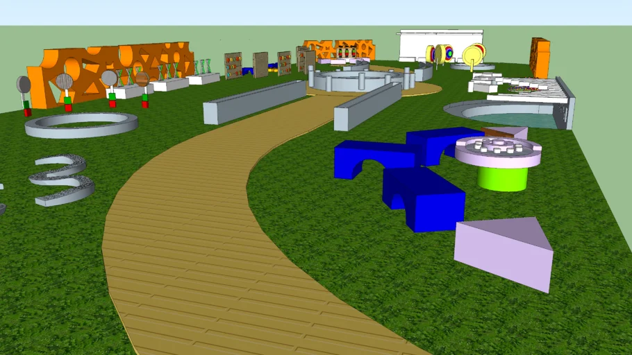 Sensory park for disabled