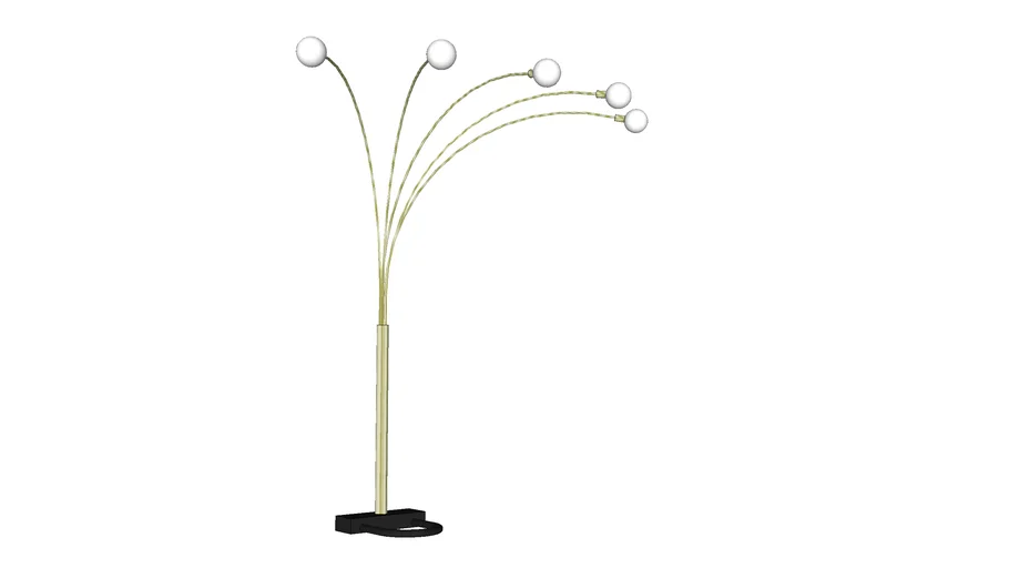 Brass Tone Floor Lamp