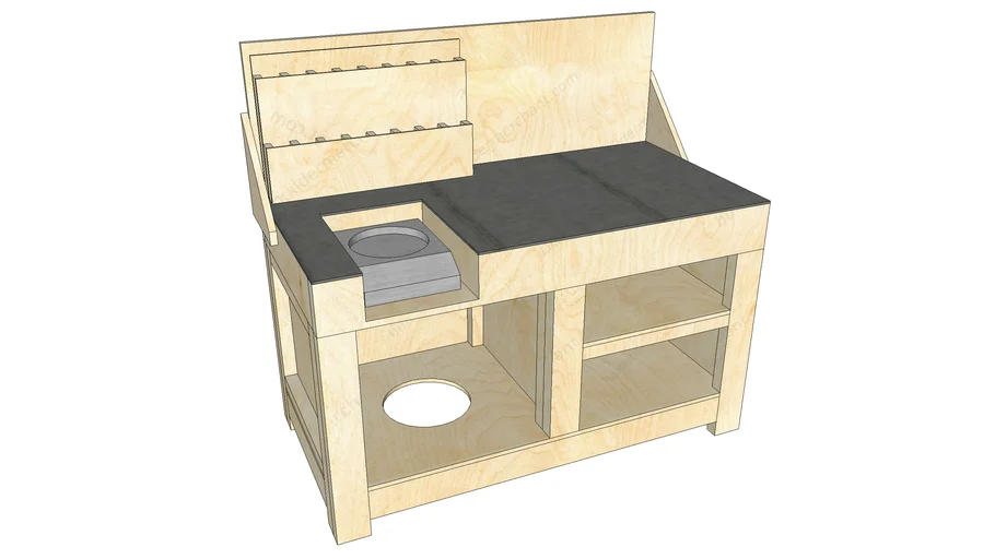 Bullet Making Bench with Propane Hot Plate | 3D Warehouse