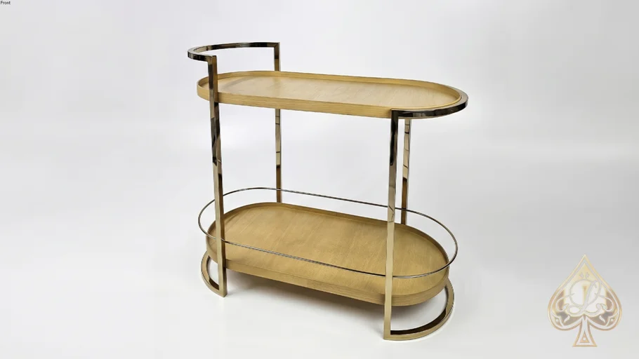 CARRINHO DE BAR OVAL WAGNU