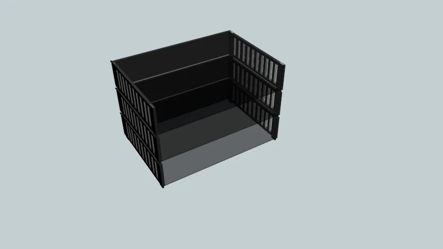 Stackable paper bins - scale