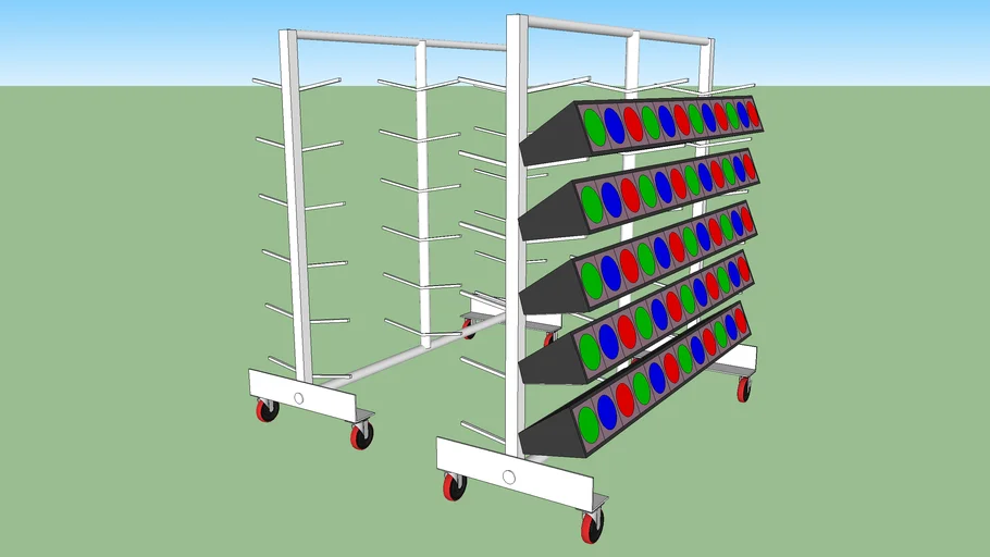 Striplight storage rack
