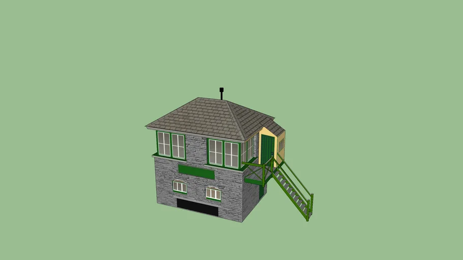 LSWR Signal Box (Stone) | 3D Warehouse