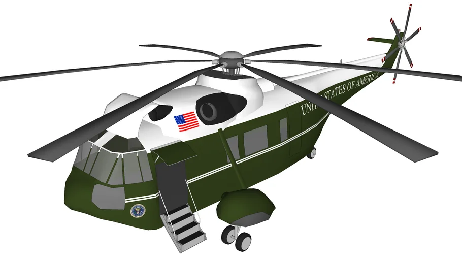 Sikorsky S61 / H3 Sea King Helicopter (Marine One)