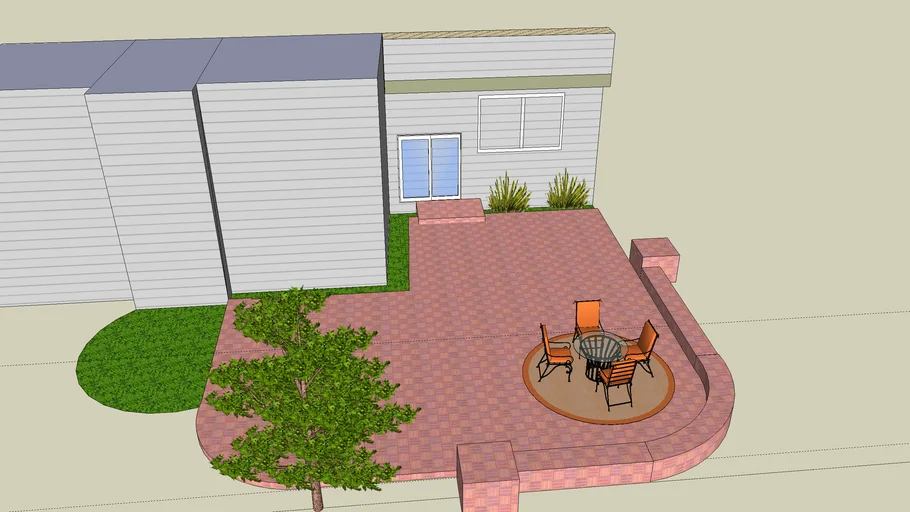 Rick's backyard patio design