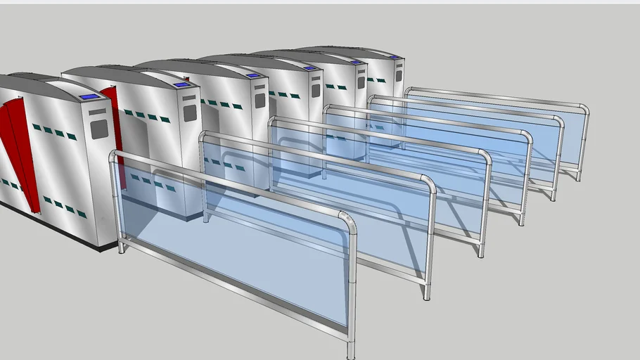 AUTOMATED FARE COLLECTION TURNSTILE MACHINE