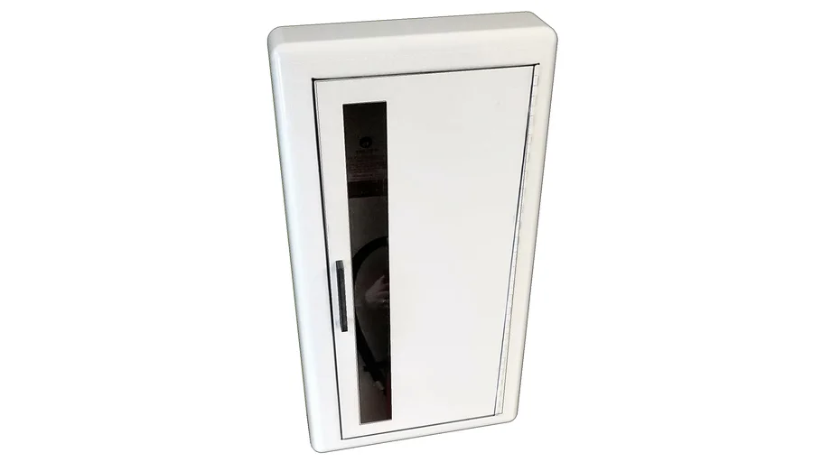 Fire Extinguisher Box, White