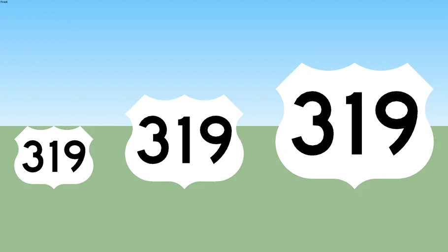 U.S. 319 Sign | 3D Warehouse