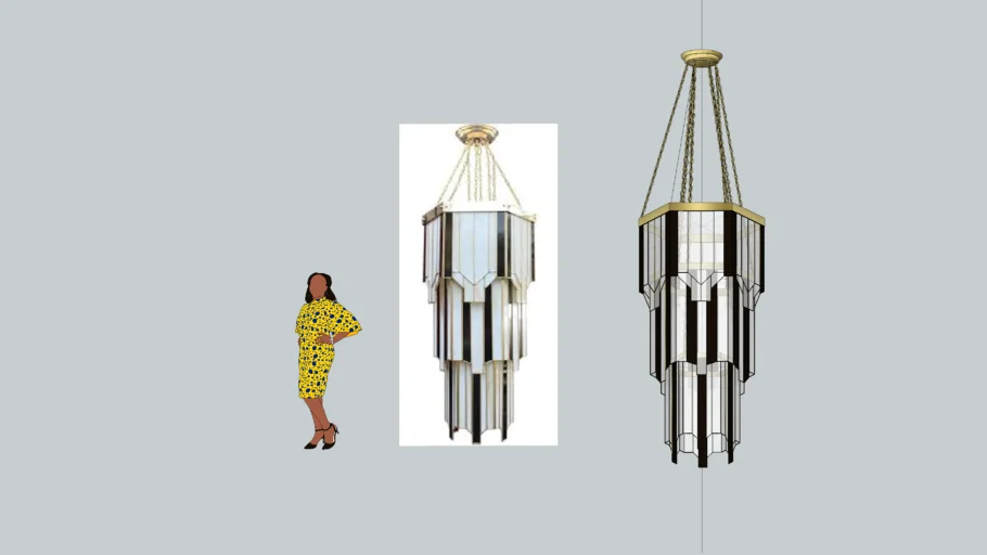 Art deco chandelier