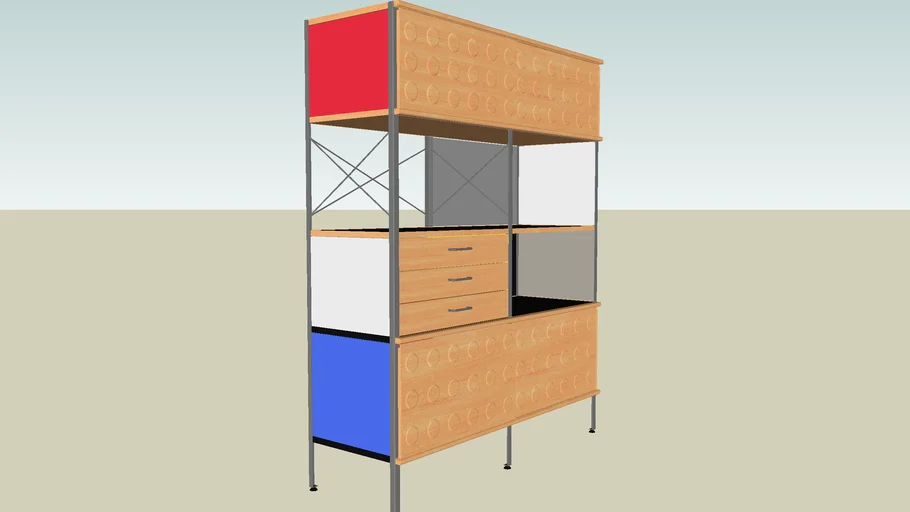 Estante 4 x 2 Charles Eames 