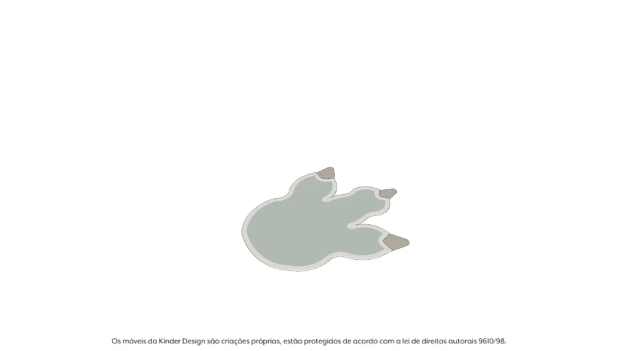 Tapete Pegada Dino P- Kinder Design
