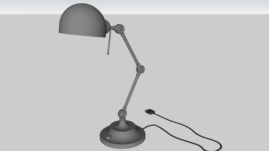Articulated desk lamp, lighting, desk