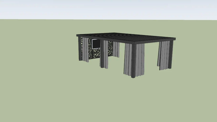 12X20 AOXUM LOUVERED STARRY PERGOLA