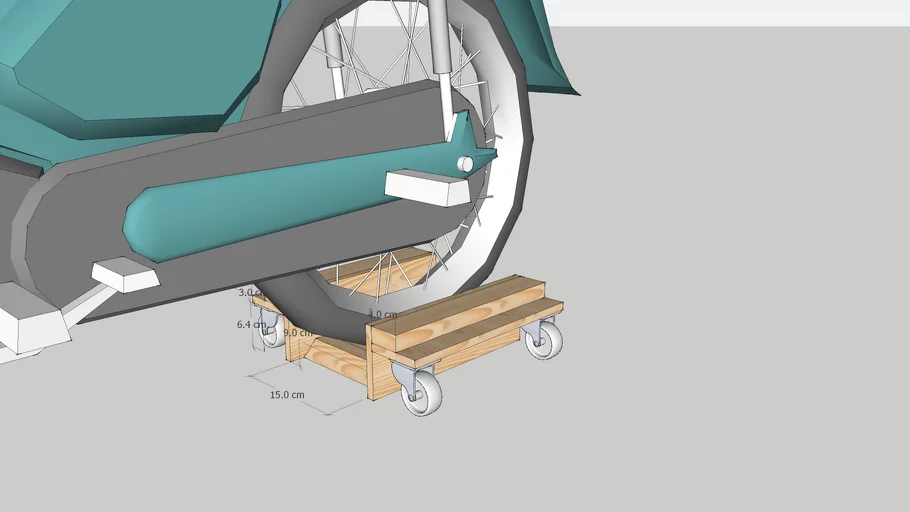 DIY Wooden Motorcycle Dolly