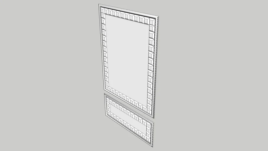 Wall moulding with mirror
