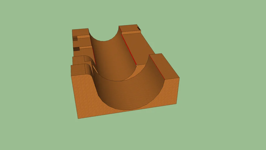 halfpipe with roll in