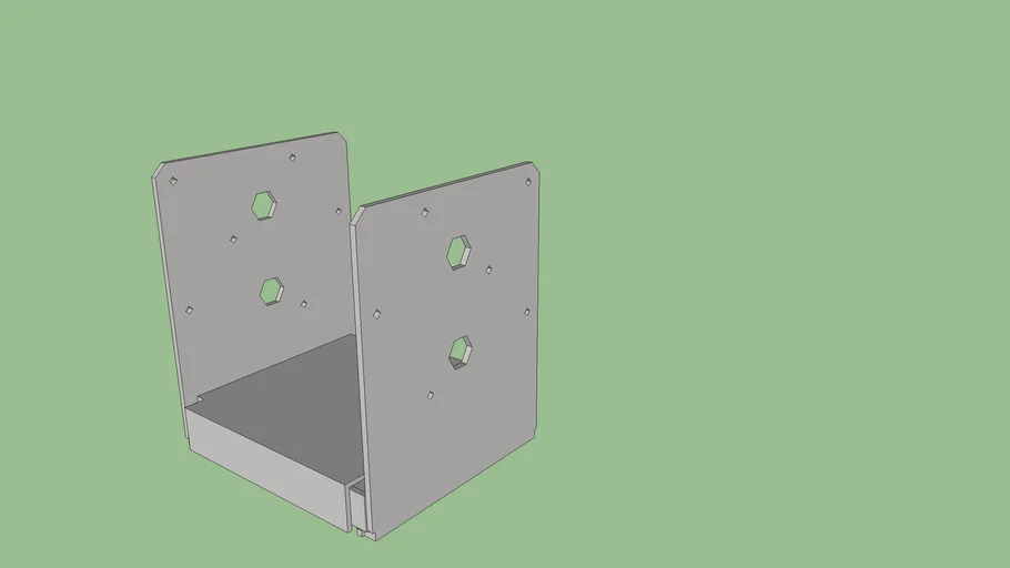 ABU66Z Standoff Post Base (Low Polygon)