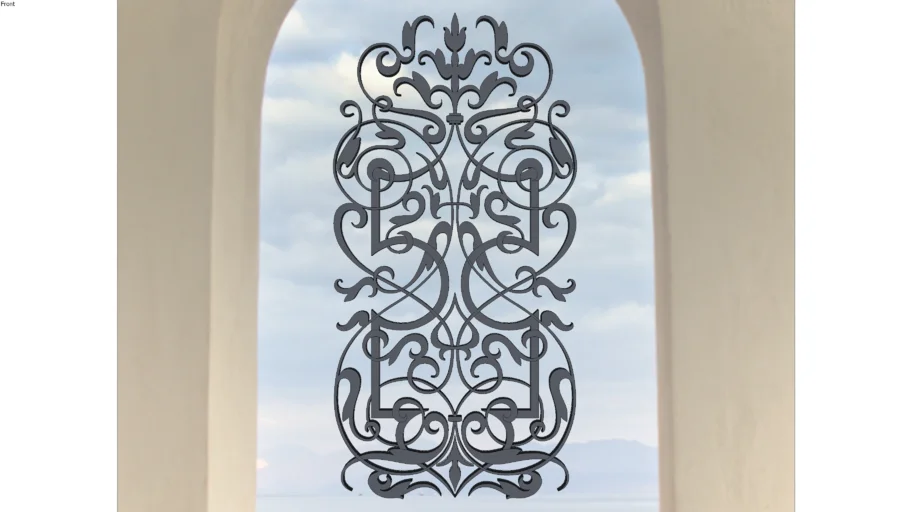 Ornamental Wrought Iron Pattern 03