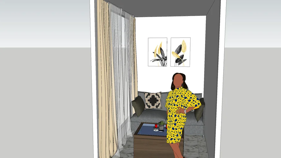 Ruang Tamu Minimalis 2x3