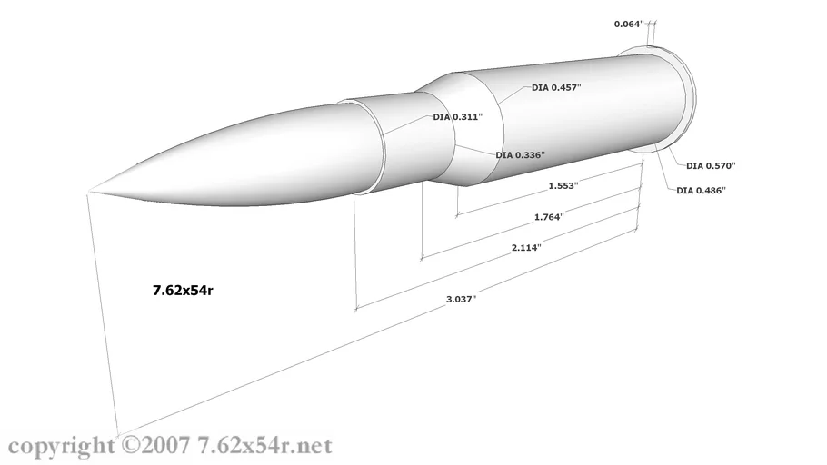 7.62x54r Cartridge