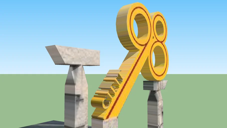 厦门环岛路“98”金钥匙雕塑