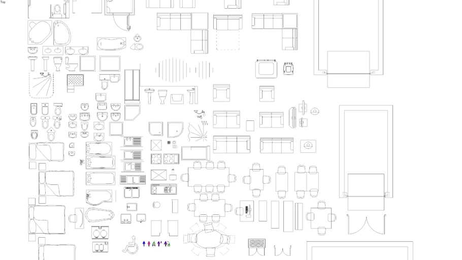 2D Low Poly Furniture