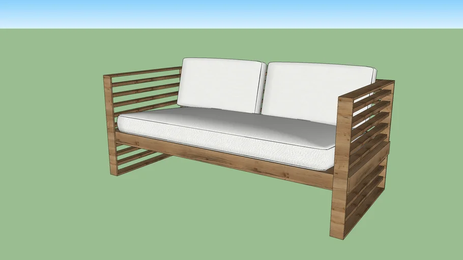 West Elm- Santa Fe Slatted Outdoor Sofa