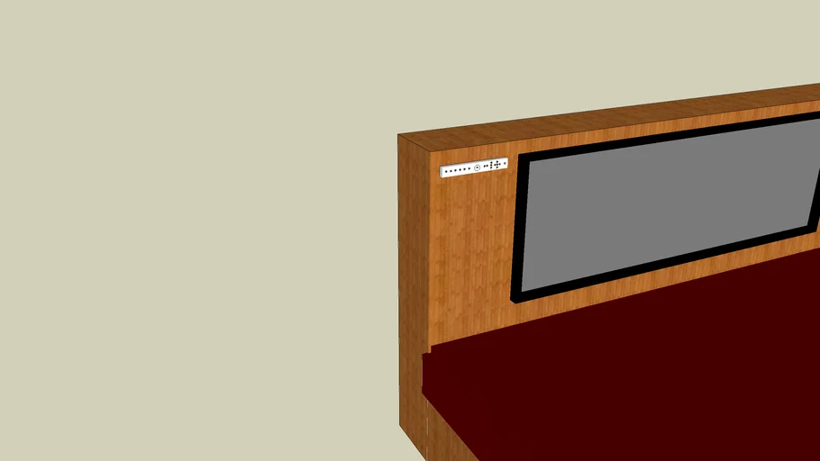 Ultra Queen - Size bed with 100inch plasma TV and Sky Plus box