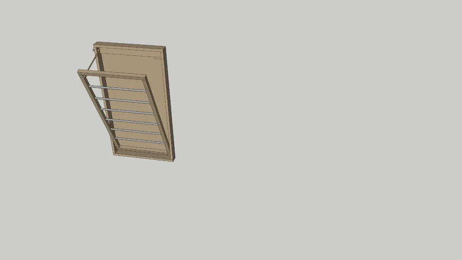 laundry drying rack single | 3D Warehouse