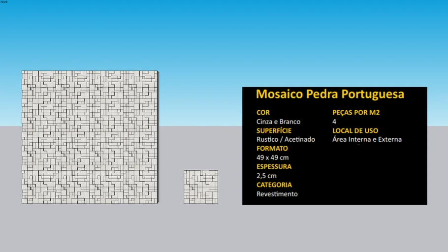 Mosaico Pedra Portuguesa