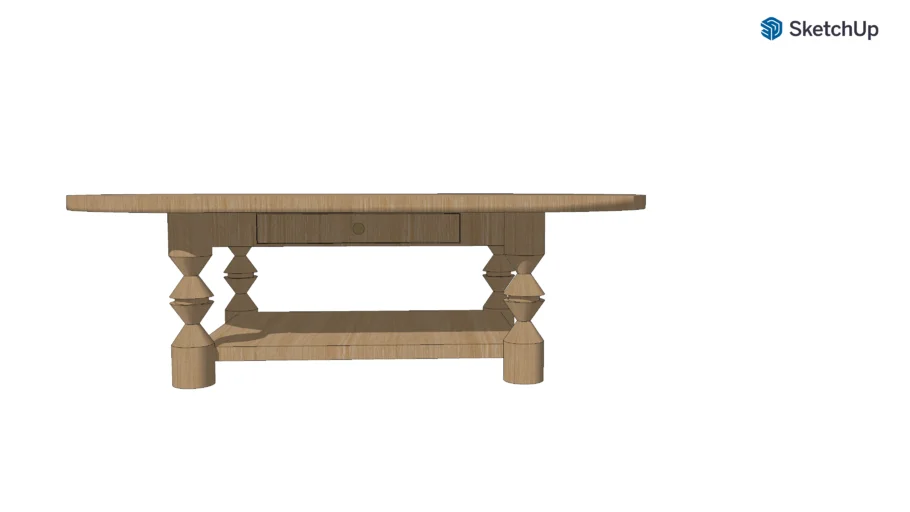 Lulu and Georgia - Topia Oval Coffee Table