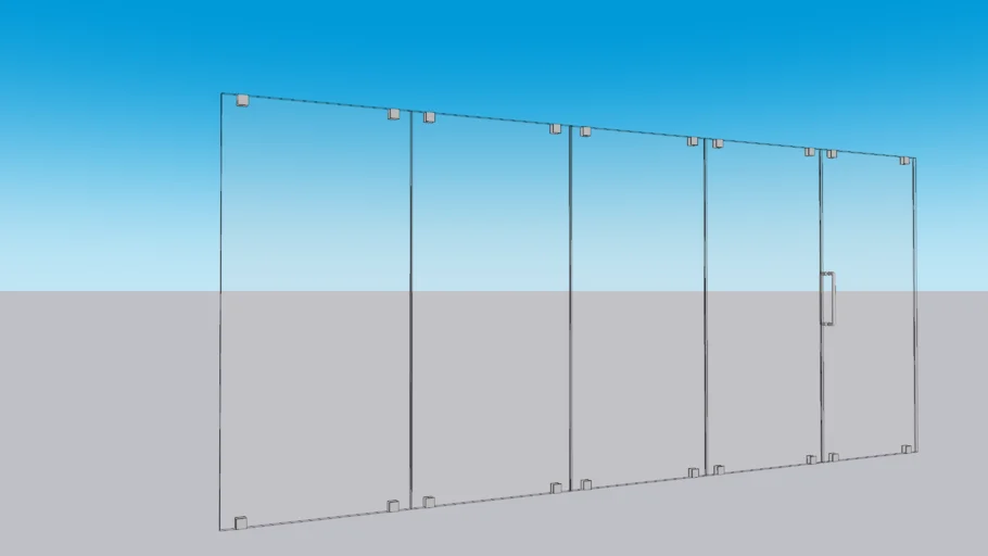 Toughened Glass Door