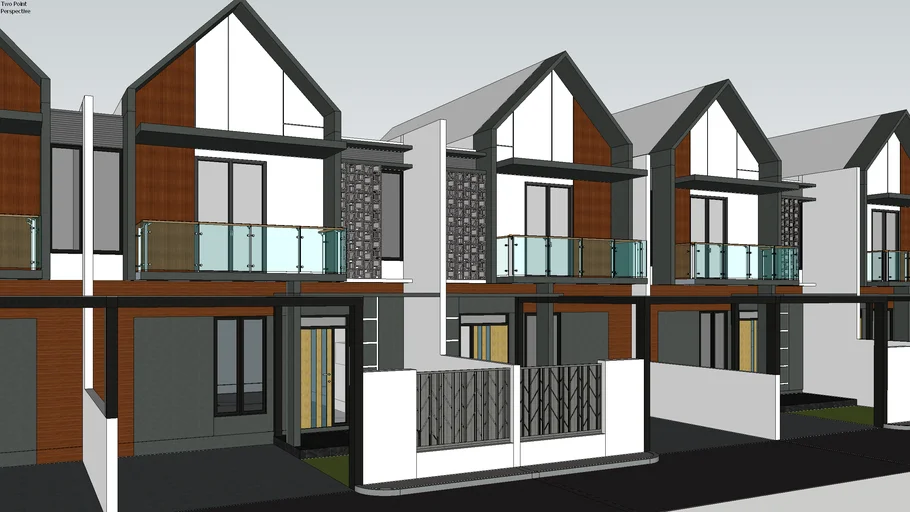 Desain rumah scandinavian 7x15