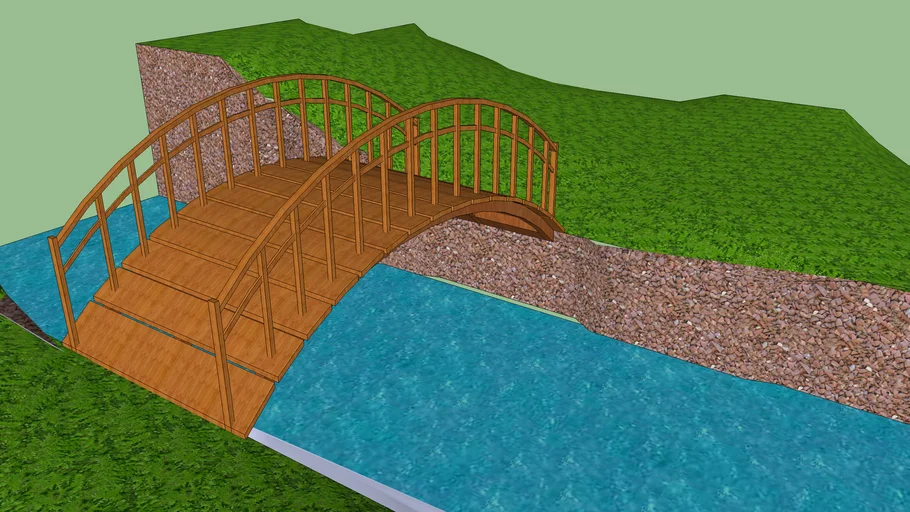 The wooden bridge