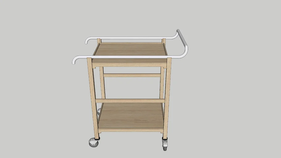 WOODEN TROLLEY