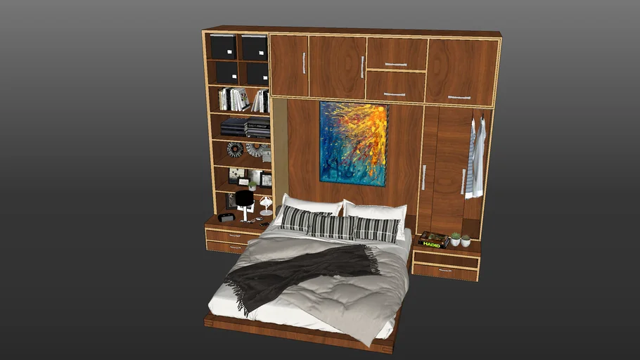 bed + close (cama + armario)