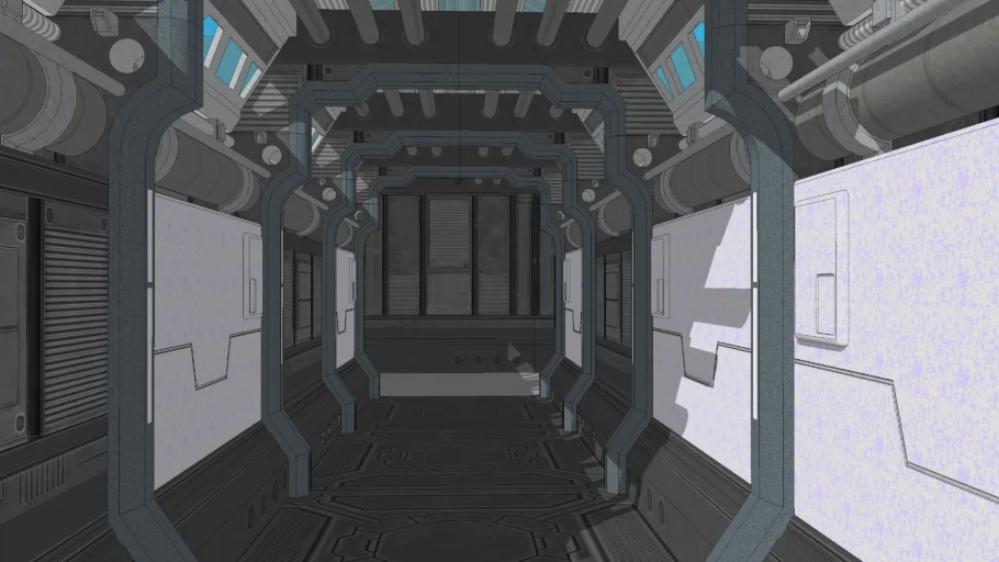 Sci-fi corridor