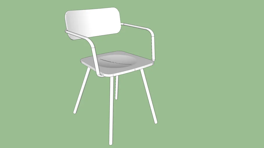 armchair wood and iron - chaise / fauteuil bois et métal