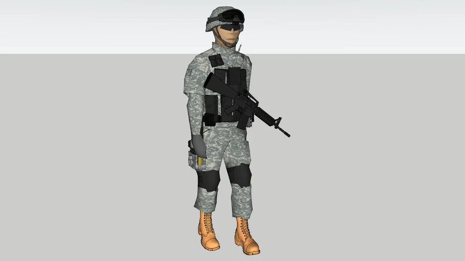soldiers army u.s.a. | 3D Warehouse