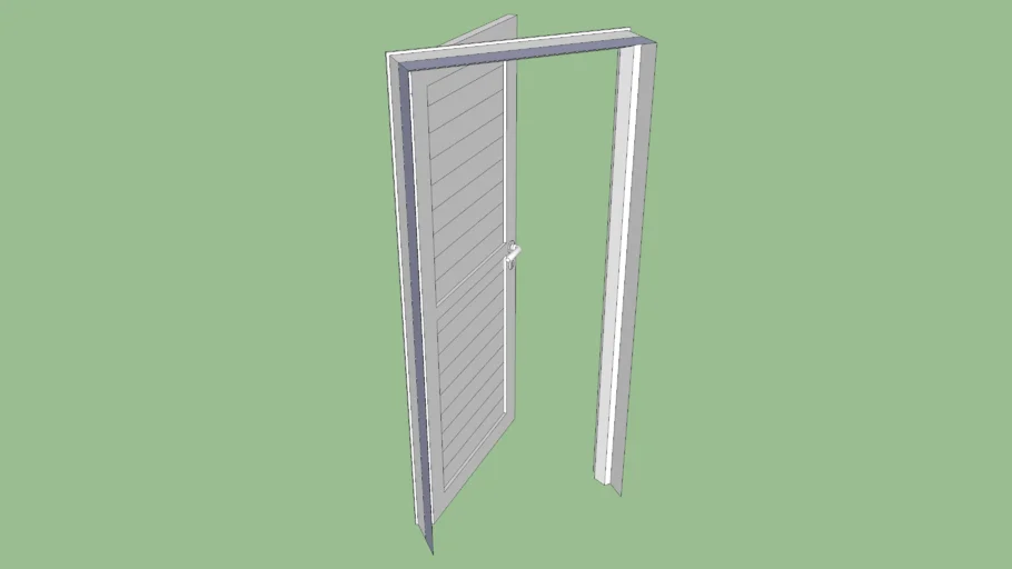 Puerta Aluminio 0,90x2,05m. Izquierda