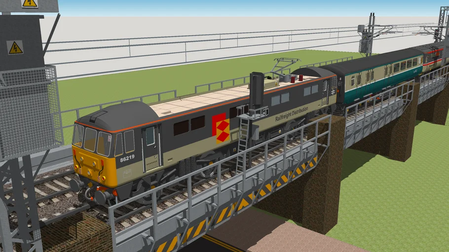 Class 86 Railfreight British Rail Locomotive