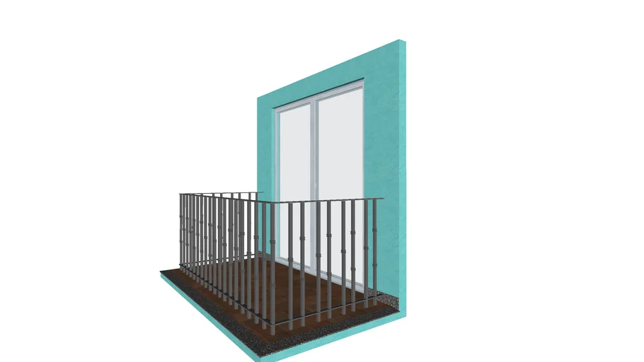 balcón, barandilla adornada ,balcony, ornate railing