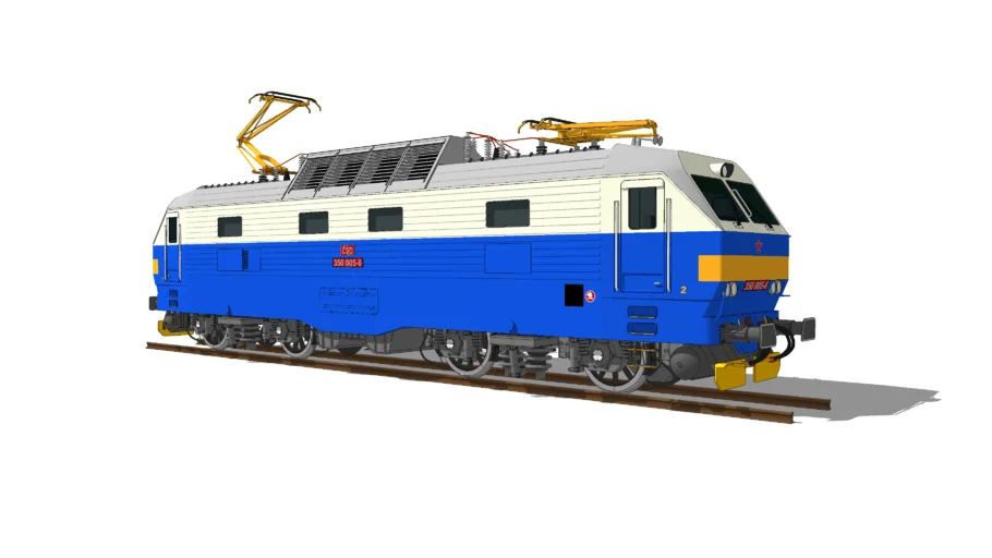 Electric Locomotive ČSD Škoda E.55 (350) - Gorila 