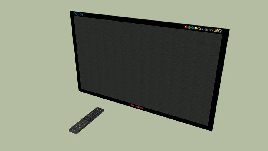 Sharp Aquos LED 3D with remote