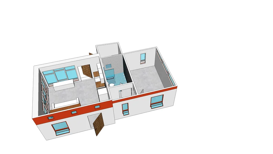 AM Small home roof off