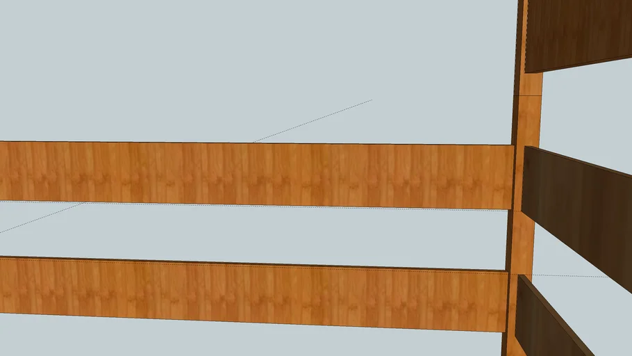 Loft bed frame