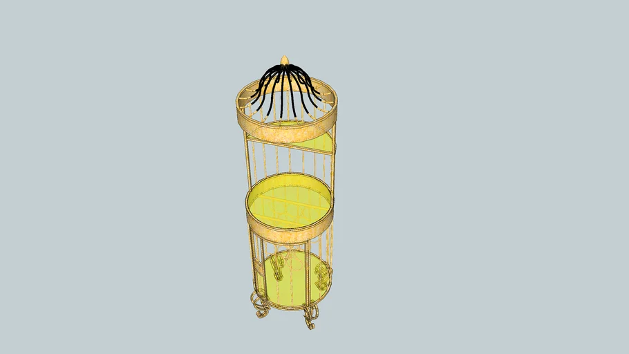 bar fer forgé "cage oiseau"