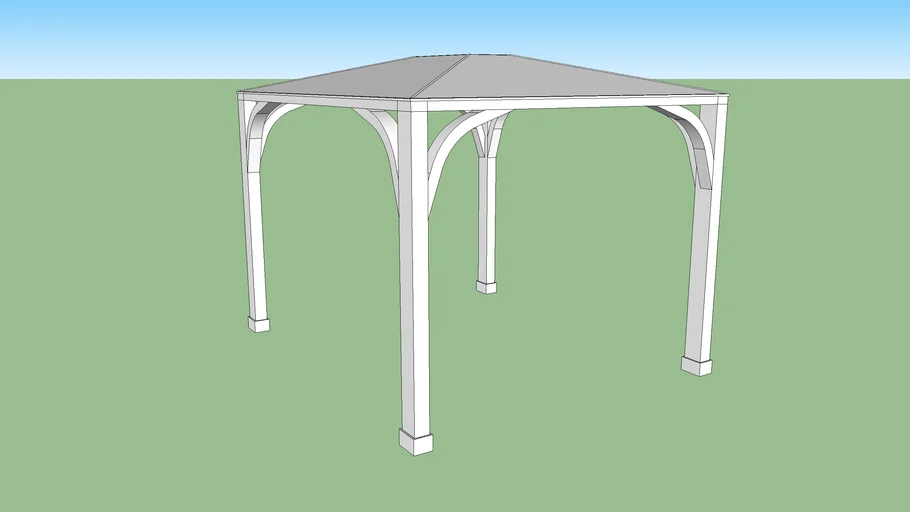 PERGOLA DE MADERA CON CUBIERTA DE ALUMINIO
